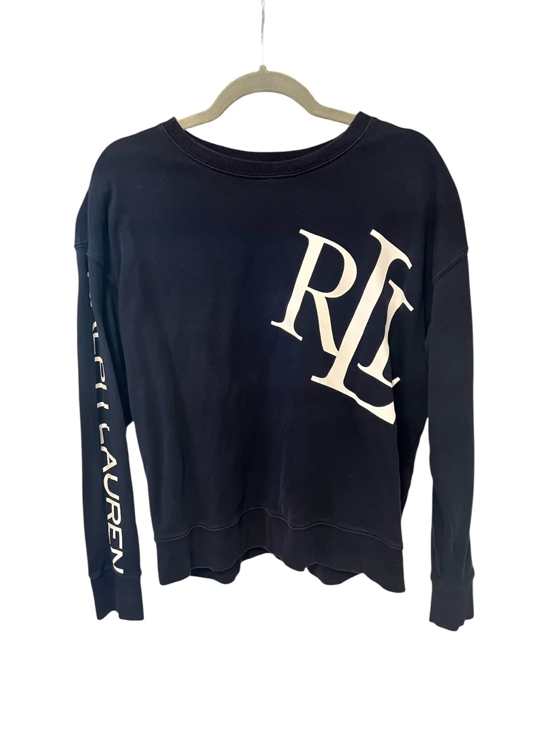 VGUC Ralph Lauren Women’s Fleece Crewneck Sweatshirt – Sz M thumbnail