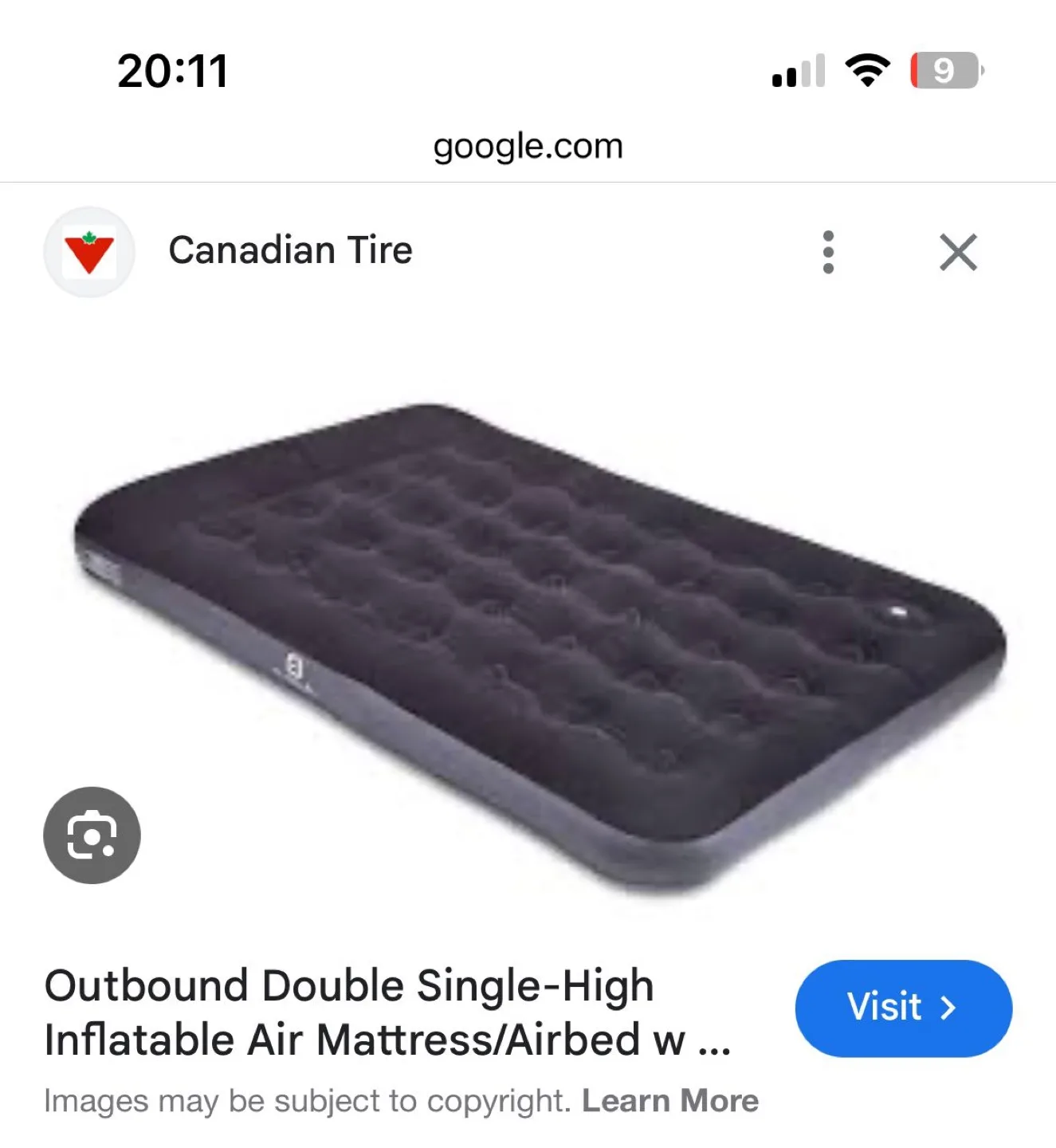 Outbound Inflatable Air Mattress thumbnail