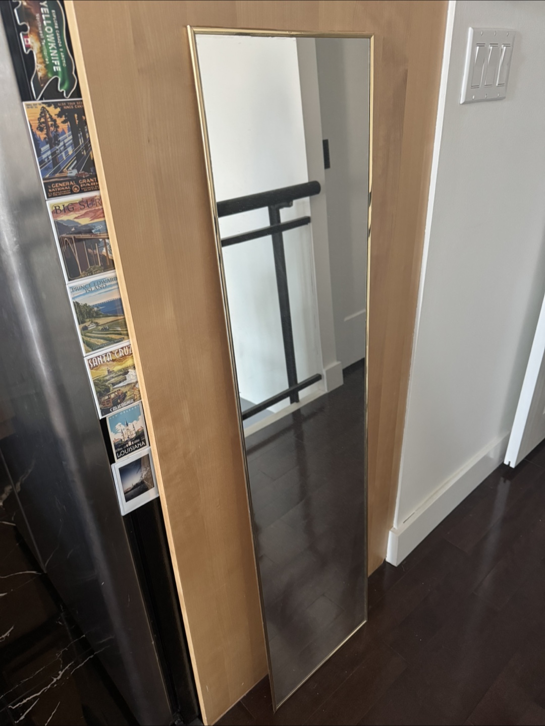 Tall Gold-frame Mirror