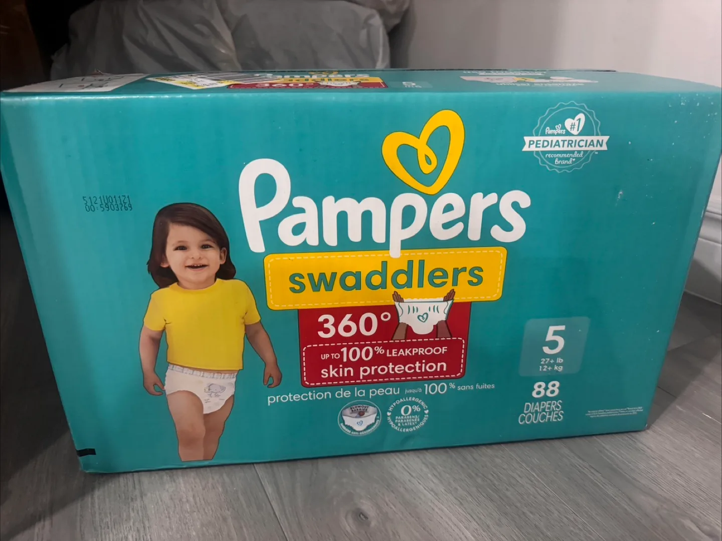 Pampers Swaddlers Diapers Size 5 - 88 Count thumbnail