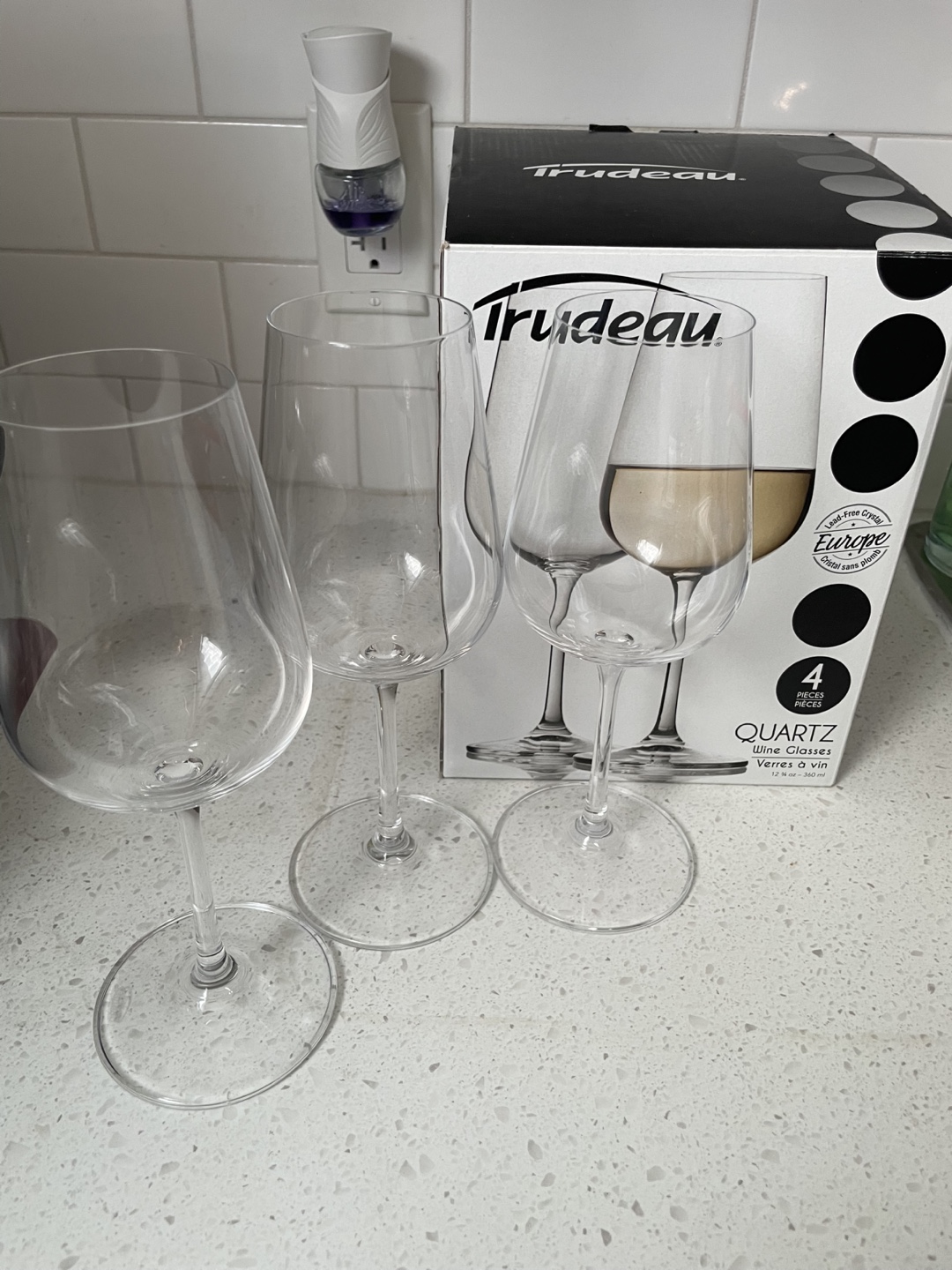 3 pieces of Trudeau Wine Glasses Set - photo 2