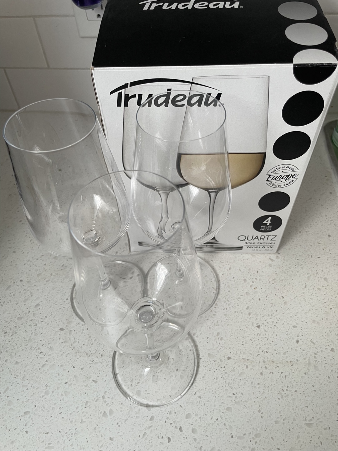 3 pieces of Trudeau Wine Glasses Set - photo 3