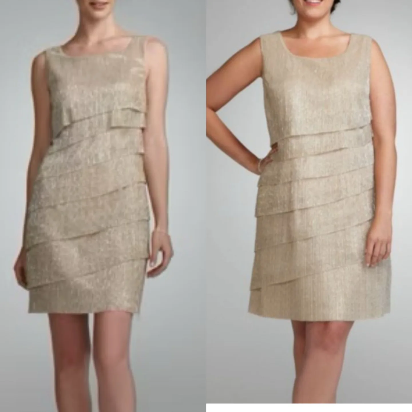 Connected Apparel Tiered Dress thumbnail