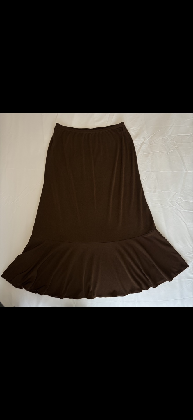 Brown Midi Skirt — Size Medium - photo 3