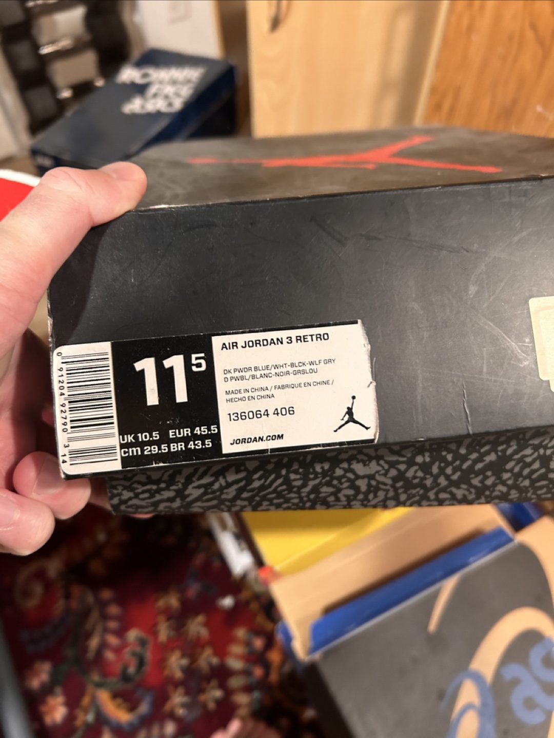 Air Jordan 3 powder blue - Size 11.5 - photo 4