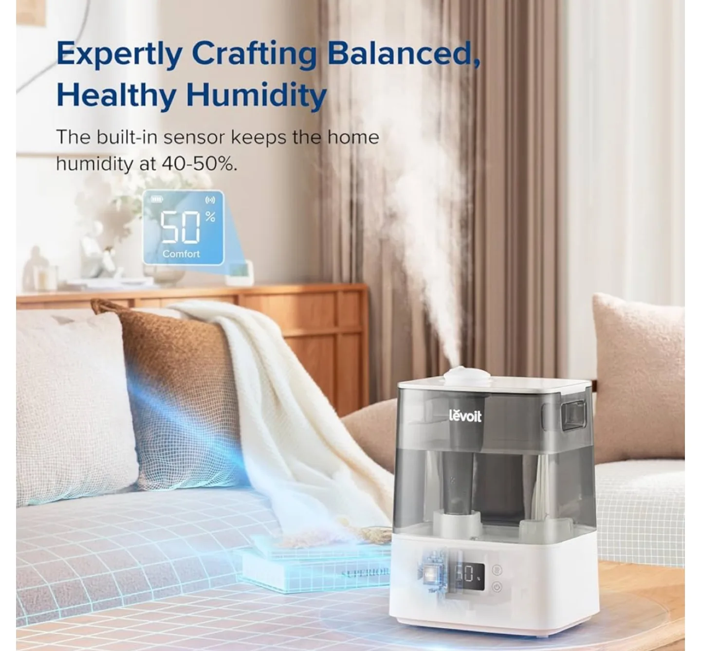 Levoit Smart Cool Mist Humidifier (Classic 300S) image indicator(2)