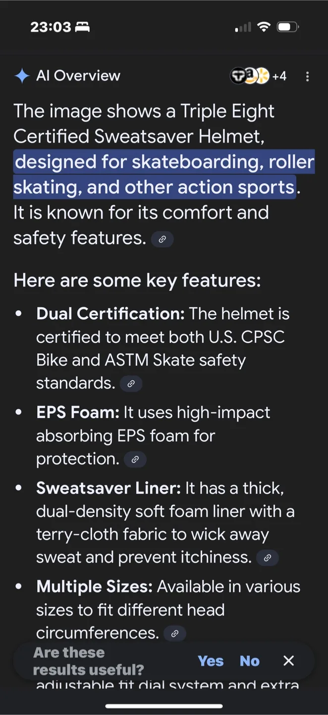 Triple Eight Sweatsaver Helmet - Size XXL image indicator(10)