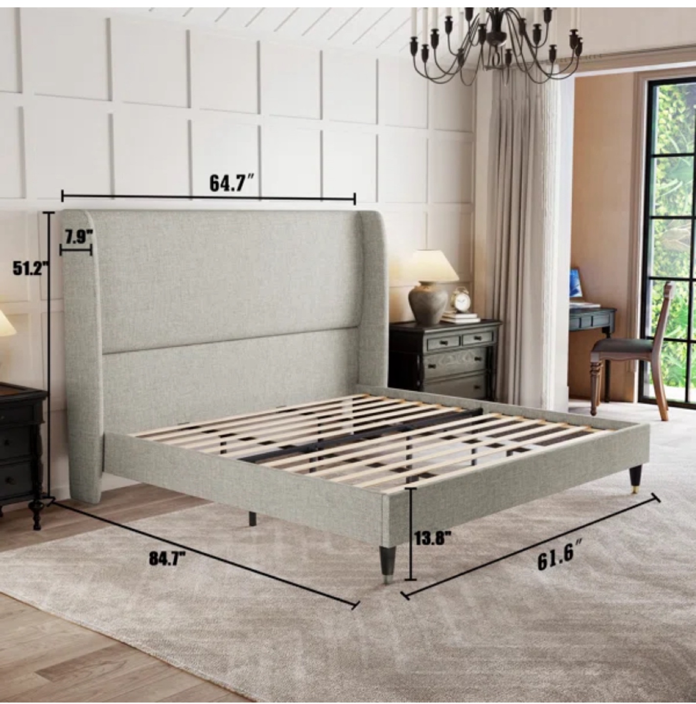 Upholstered Queen Size Bed - photo 3