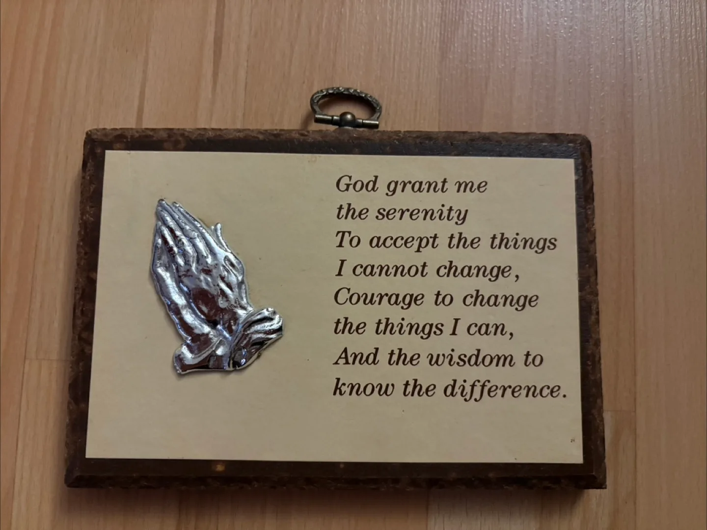 Vintage Serenity Prayer Wooden Sign thumbnail