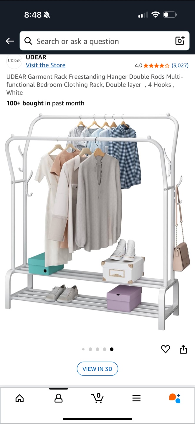 UDEAR  Garment Rack - White - photo 3