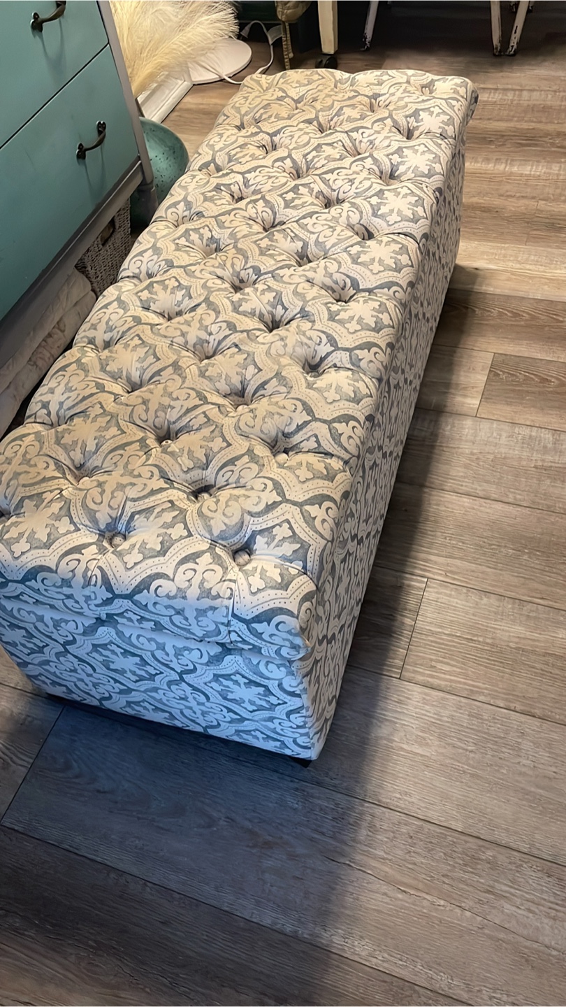 Upholstered Storage Bench - PENDING PICK UP - photo 3