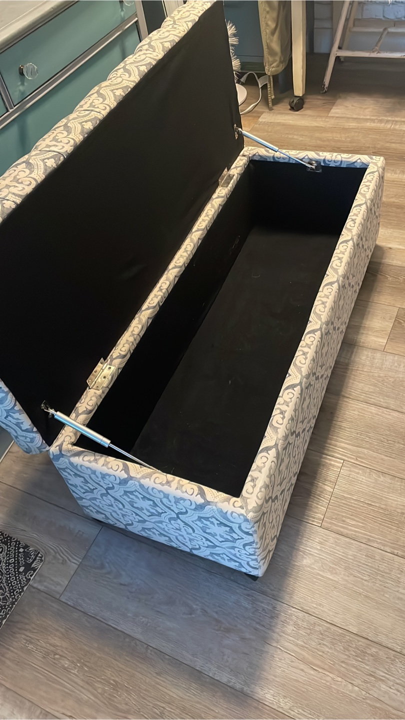 Upholstered Storage Bench - PENDING PICK UP - photo 2