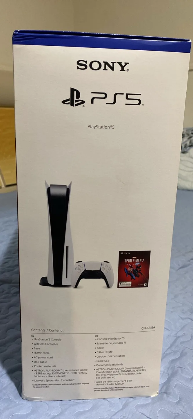 PlayStation 5 Console with Marvel's Spider-Man 2 Game image indicator(3)