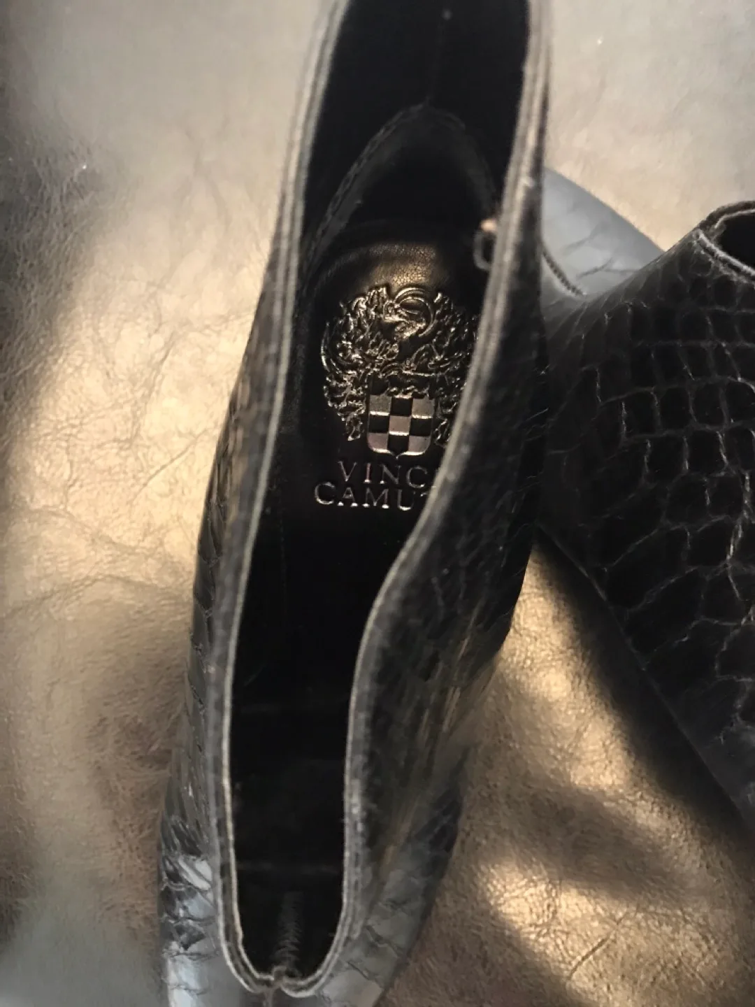 Vince Camuto Black Ankle Booties image indicator(2)