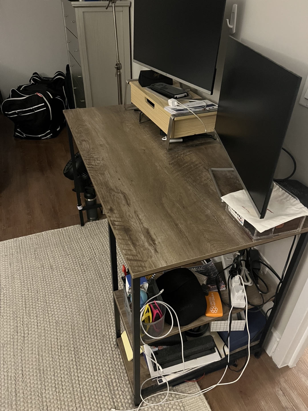 Computer Desk with Shelves - photo 2