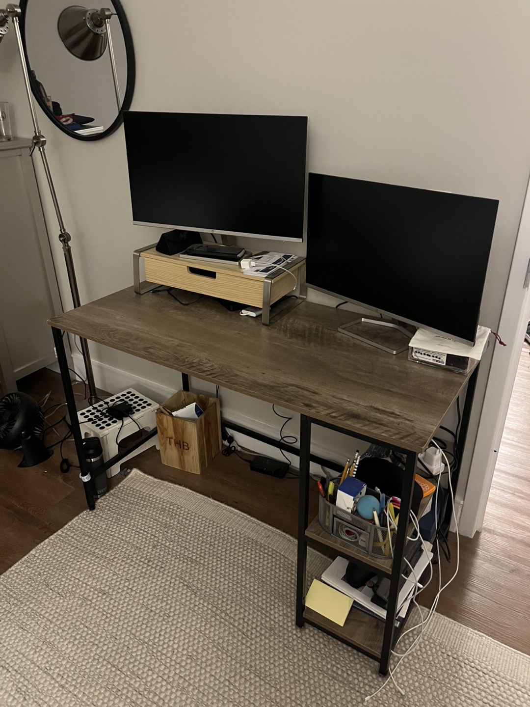 Computer Desk with Shelves