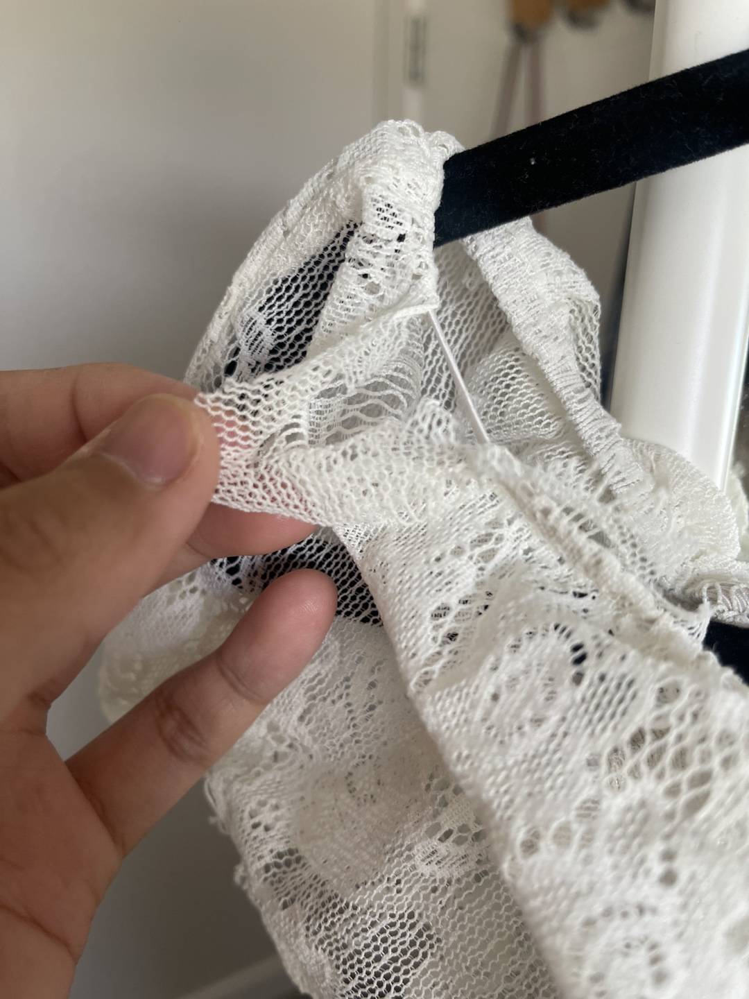 White Lace Off-Shoulder Beach Dress - photo 2