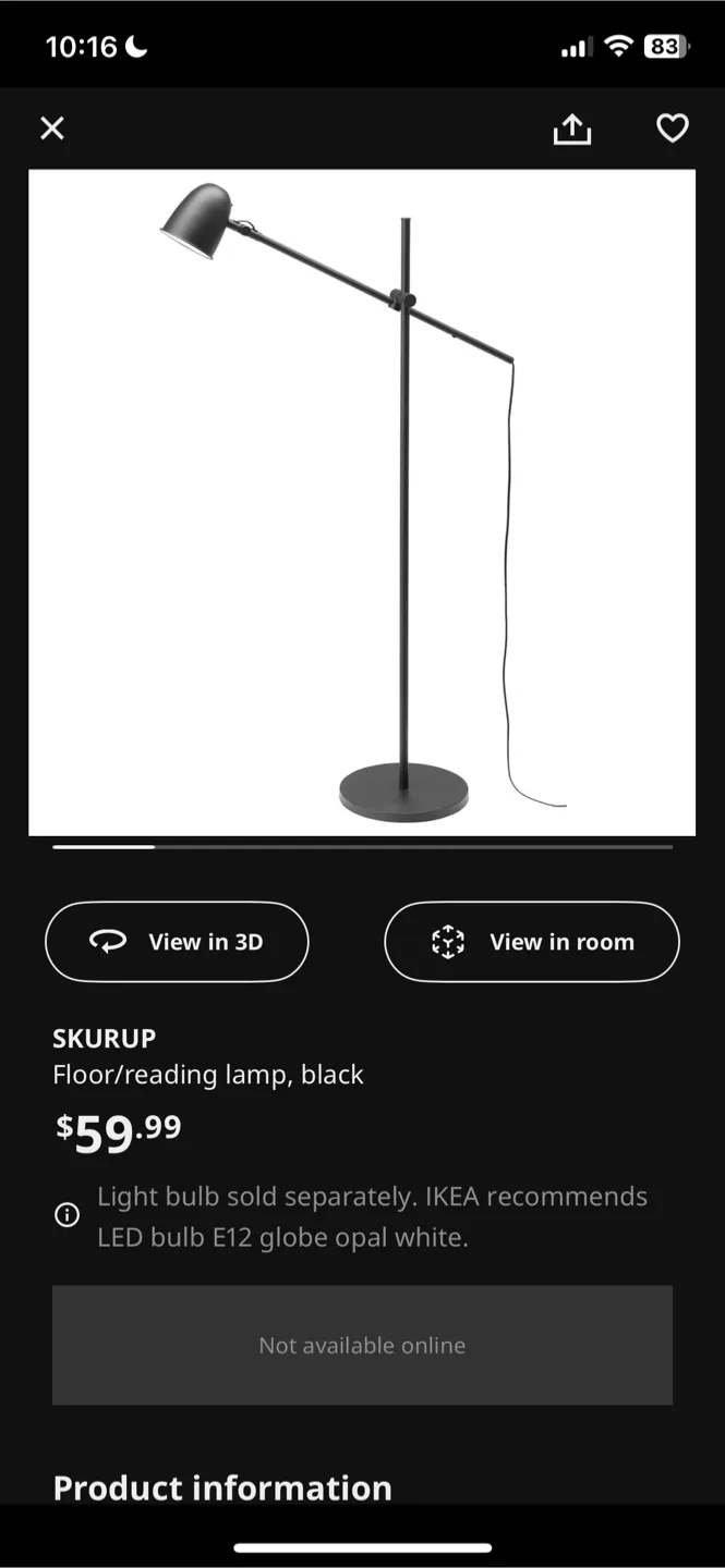 SKURUP IKEA Floor Lamp image indicator(4)