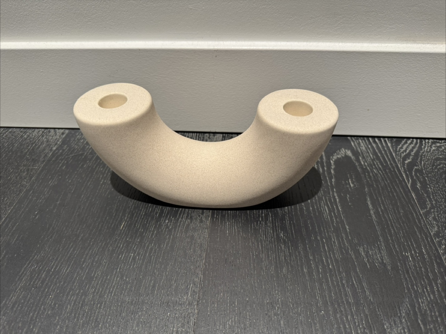 Beige Ceramic Candle Holders Set - photo 5