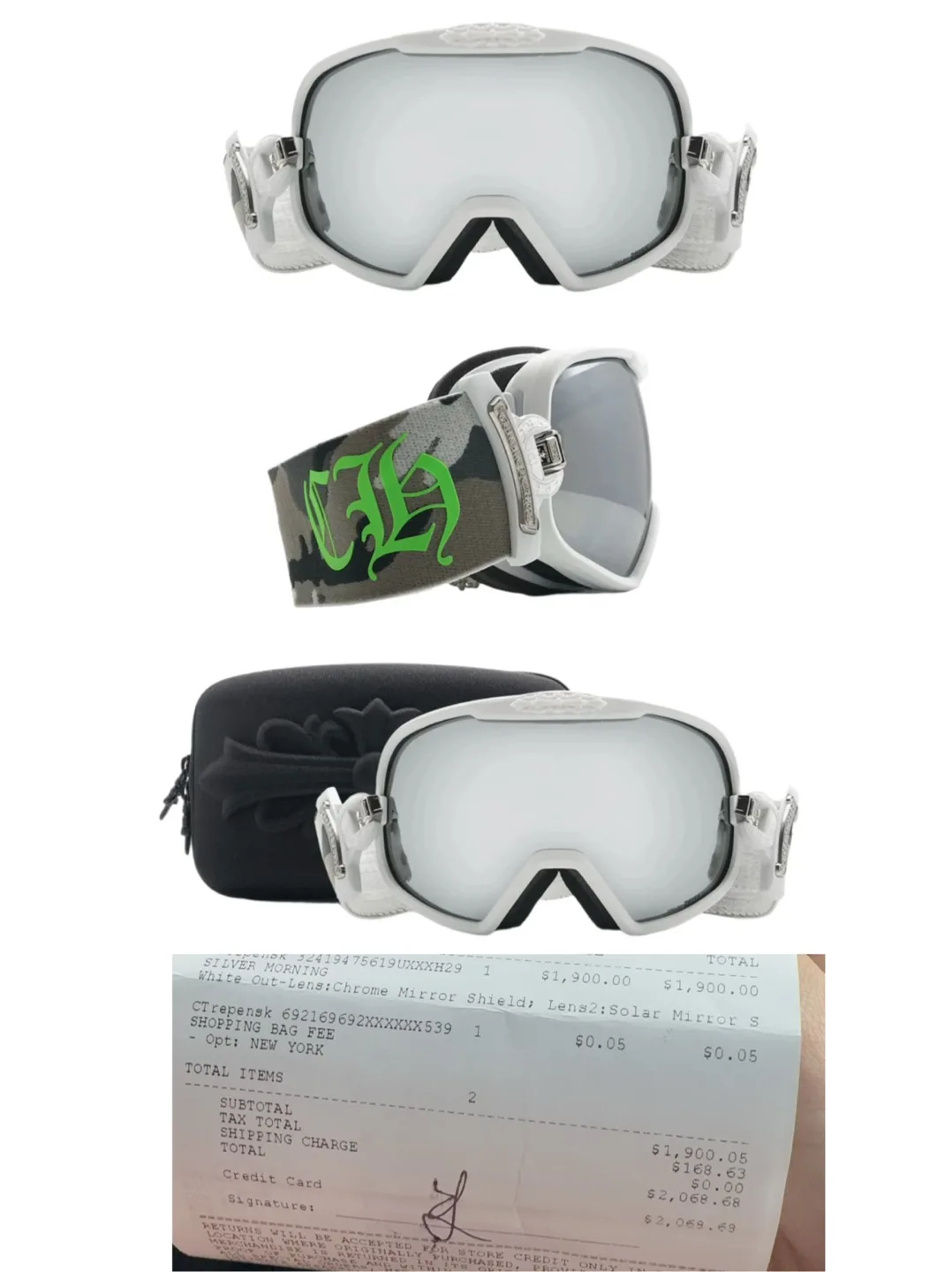 Chrome Hearts Goggles - Silver Mirror thumbnail