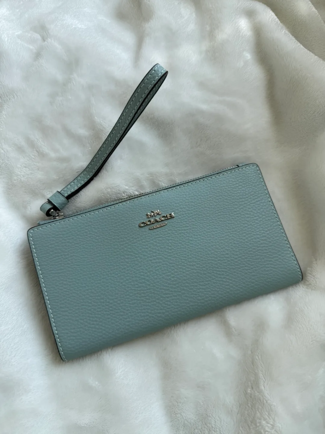 Coach Blue Long Wallet thumbnail