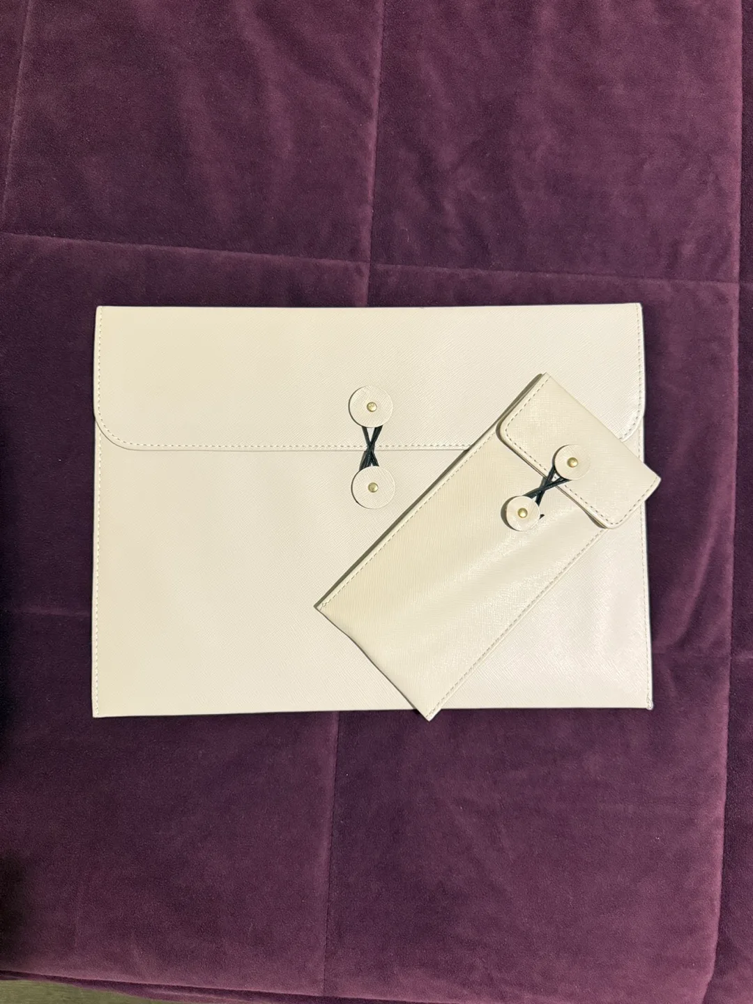 Leather document file envelope and pen case thumbnail