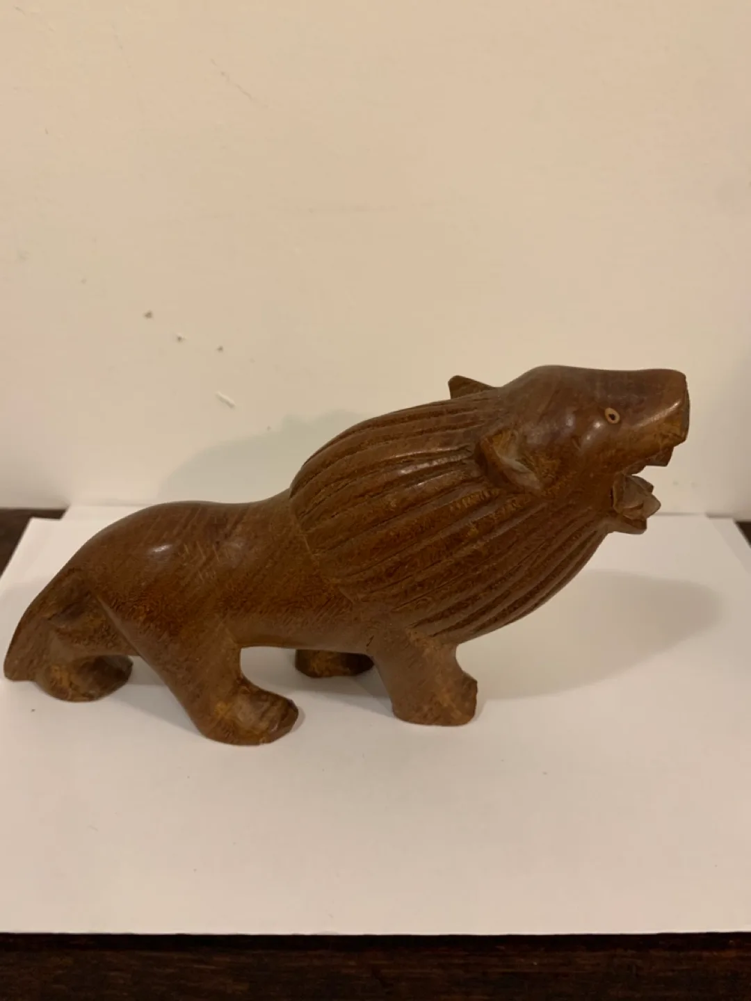 Vintage/Antique hand carved lion image indicator(7)
