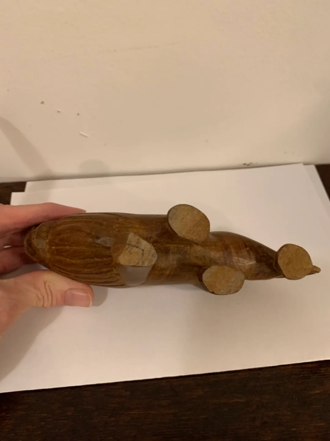 Vintage/Antique hand carved lion image indicator(8)