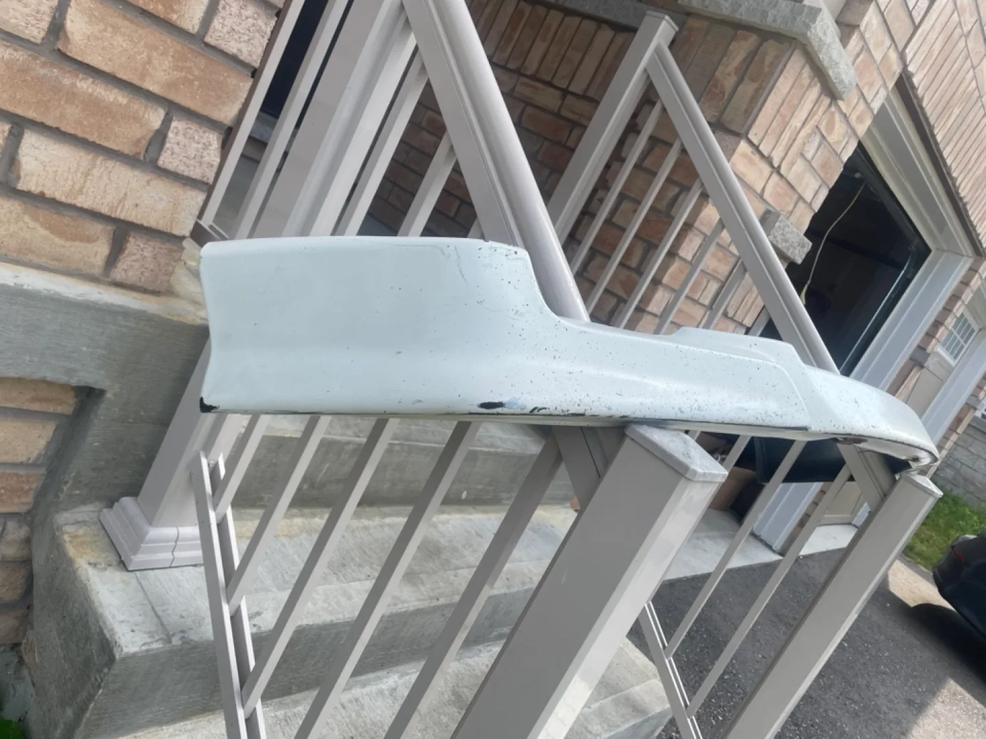 White Car Bumper Lip thumbnail