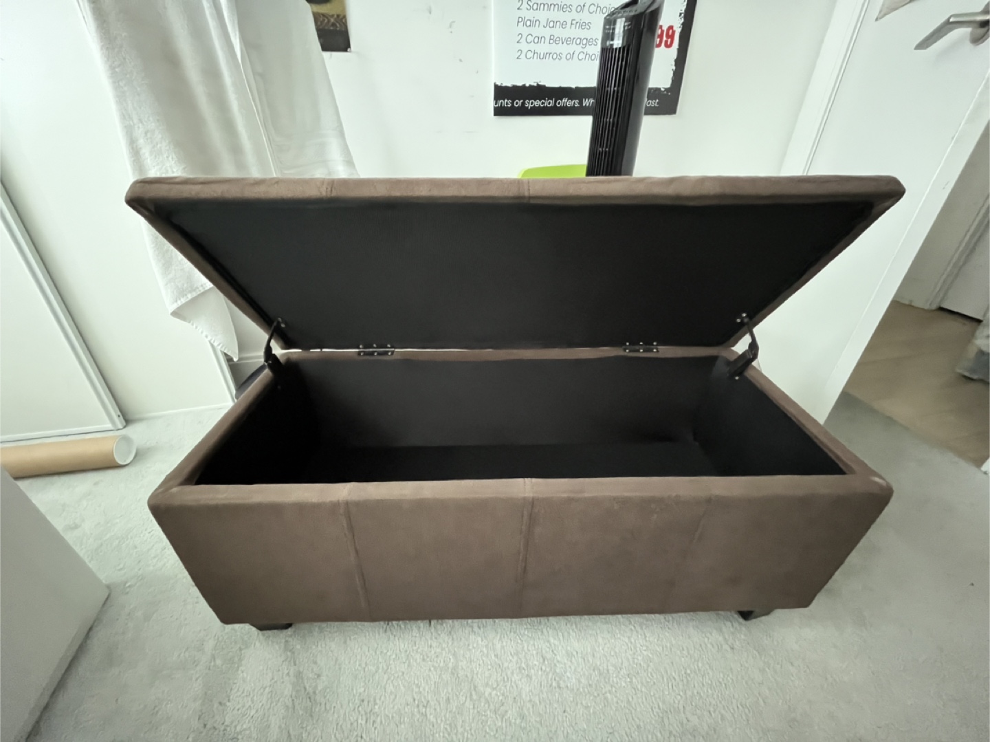 Brown Storage Ottoman - photo 2