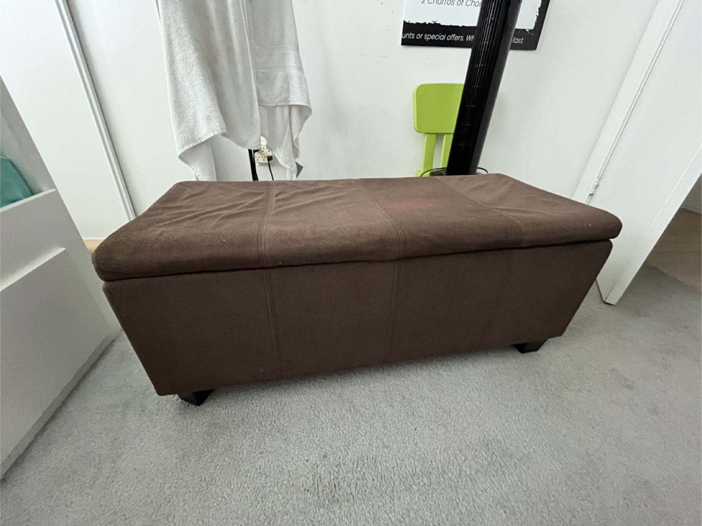 Brown Storage Ottoman