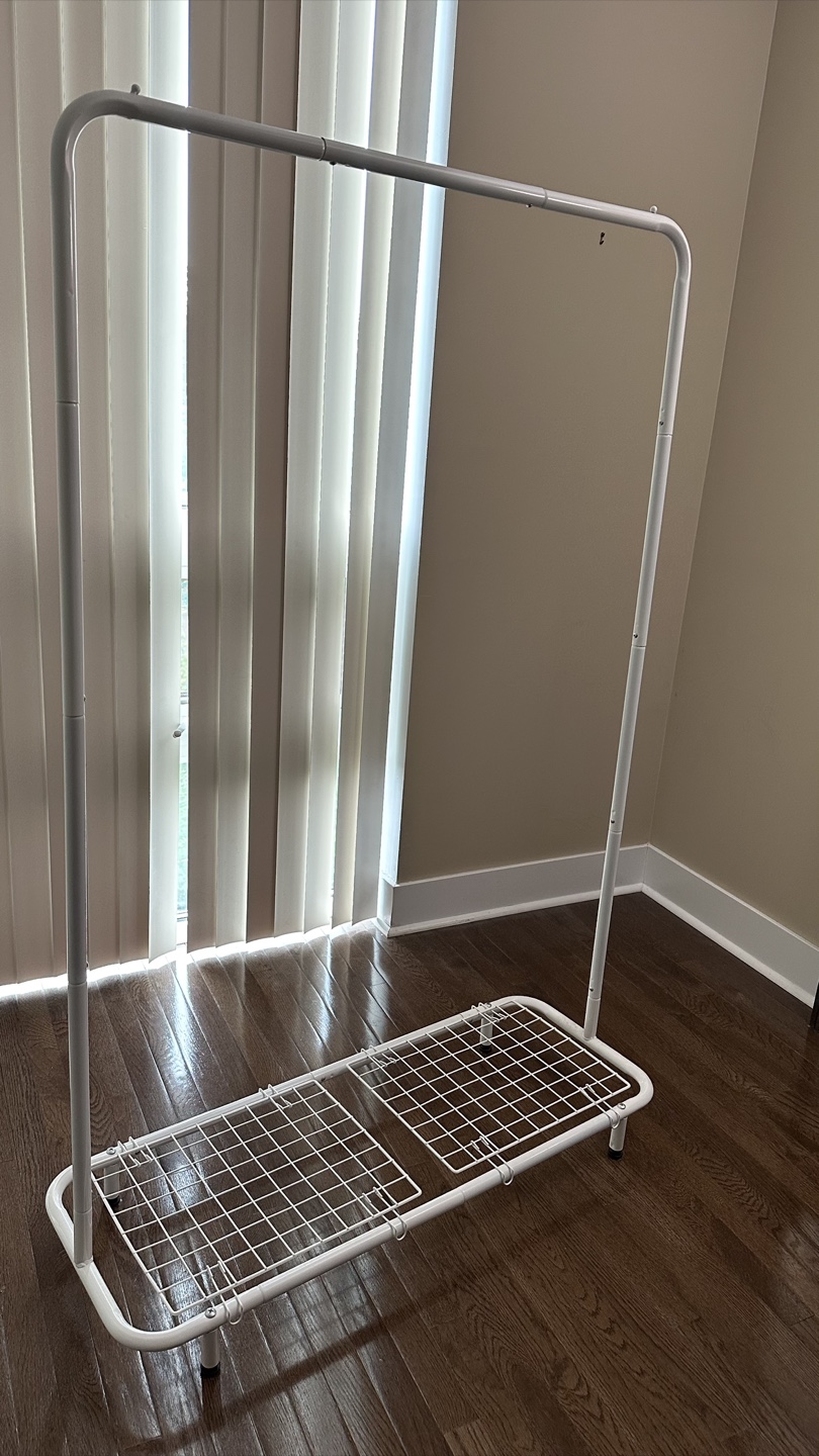 White Garment Rack