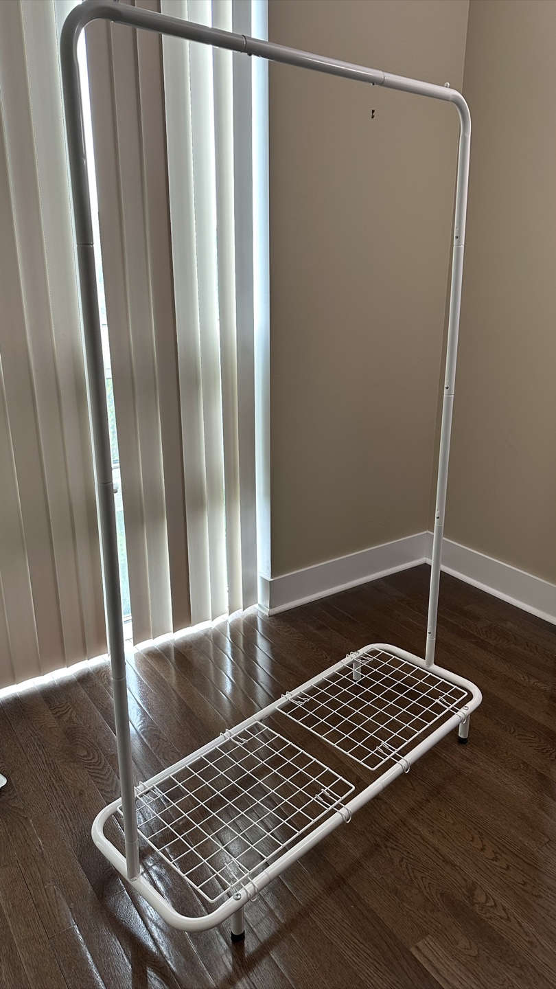 White Garment Rack - photo 3