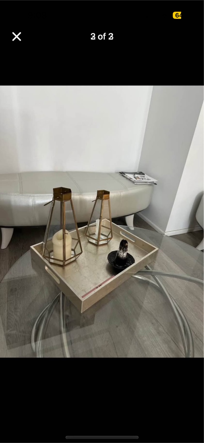 West elm tray and potery barn lanterns candle - photo 2