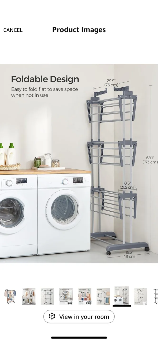 Folding Clothes Drying Rack image indicator(4)