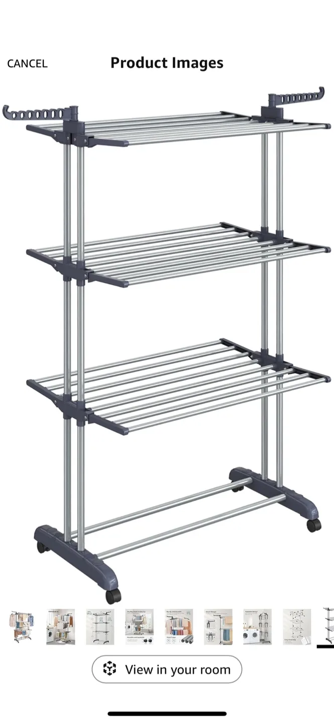 Folding Clothes Drying Rack image indicator(2)