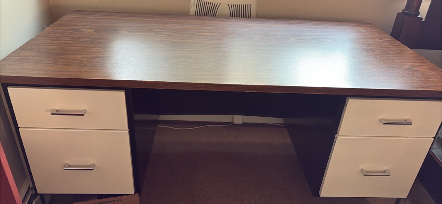 Vintage Desk With Drawers