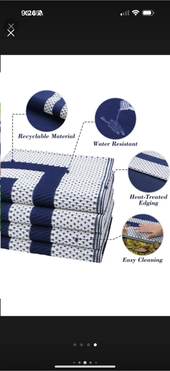 Brand New! Excellent Quality Outdoor Rug 6x9 image indicator(4)