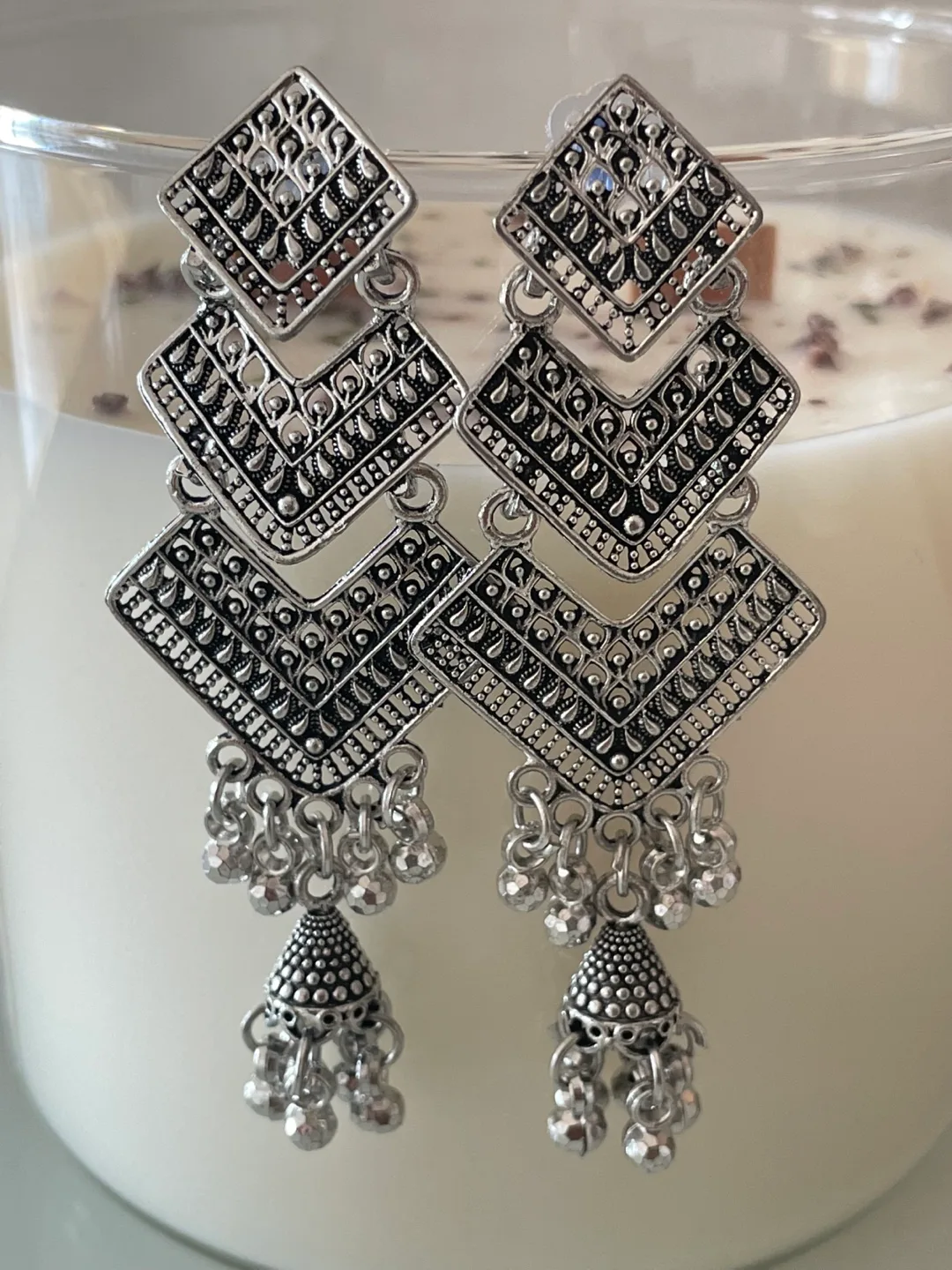 Silver Bohemian Earrings image indicator(3)