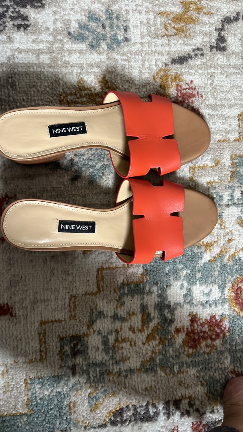 Nine West Orange Sandals