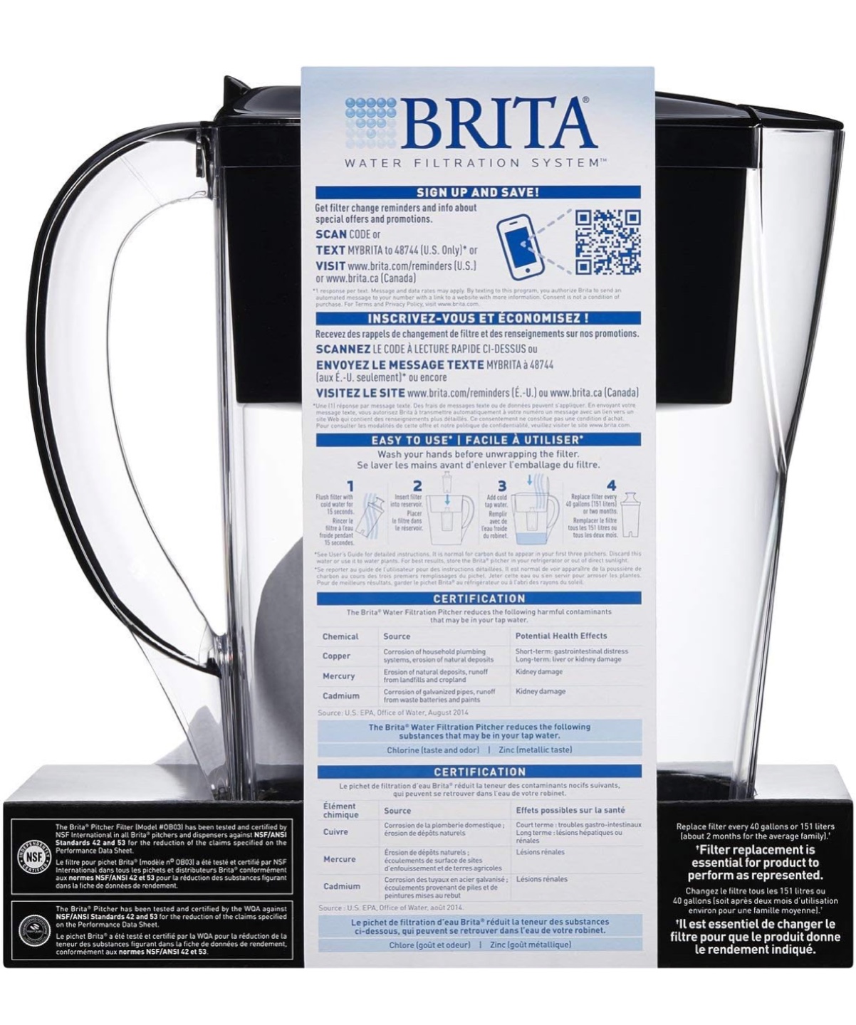 Brita Water Filter Pitcher 6 cup capacity - photo 2