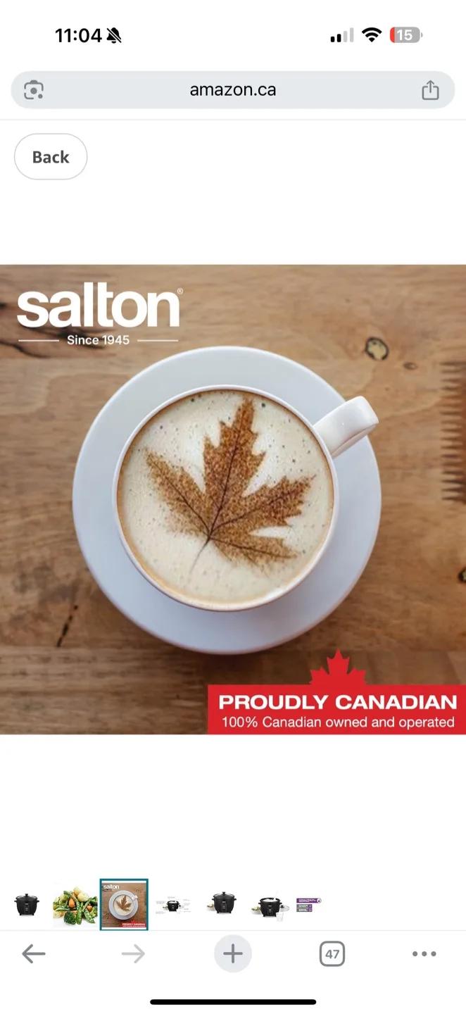 Salton Rice Cooker image indicator(3)