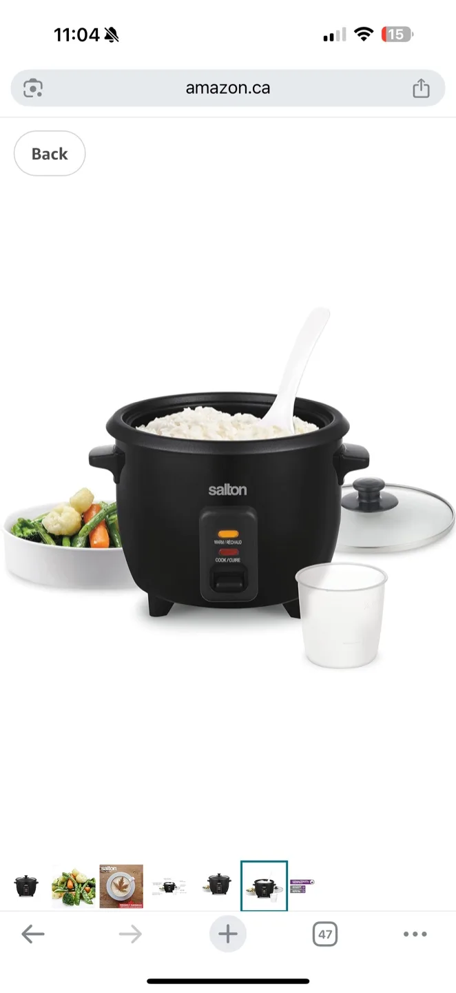 Salton Rice Cooker image indicator(6)