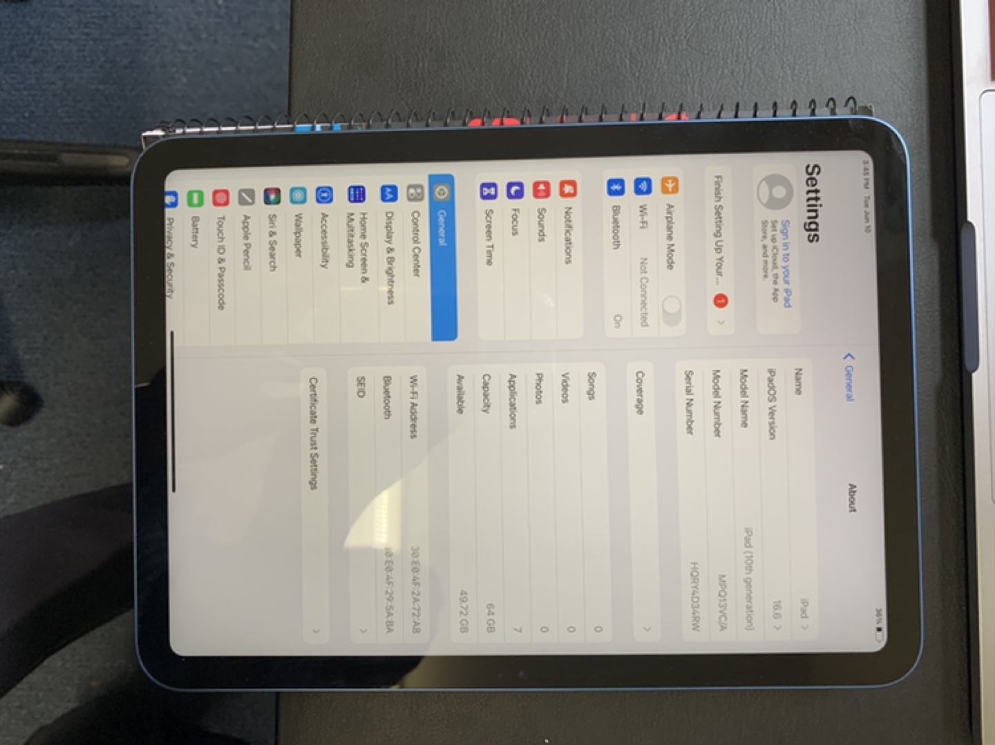 iPad 10th Generation Wi-Fi 64GB Blue - photo 4
