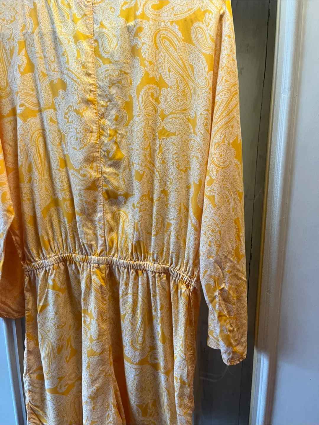 Orange/white  Romper with Paisley Print image indicator(2)