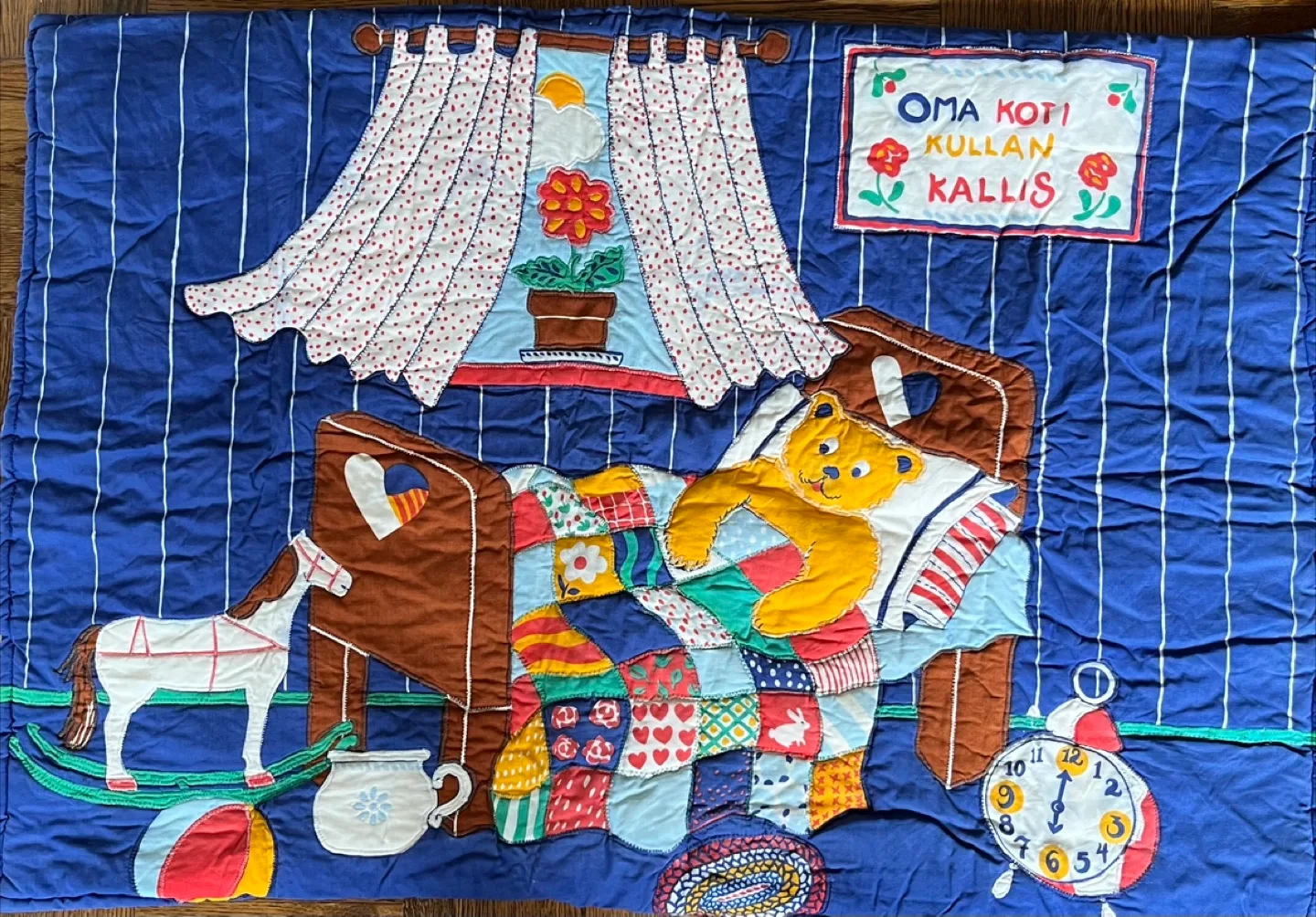 Vintage Tampella Bear Quilt thumbnail