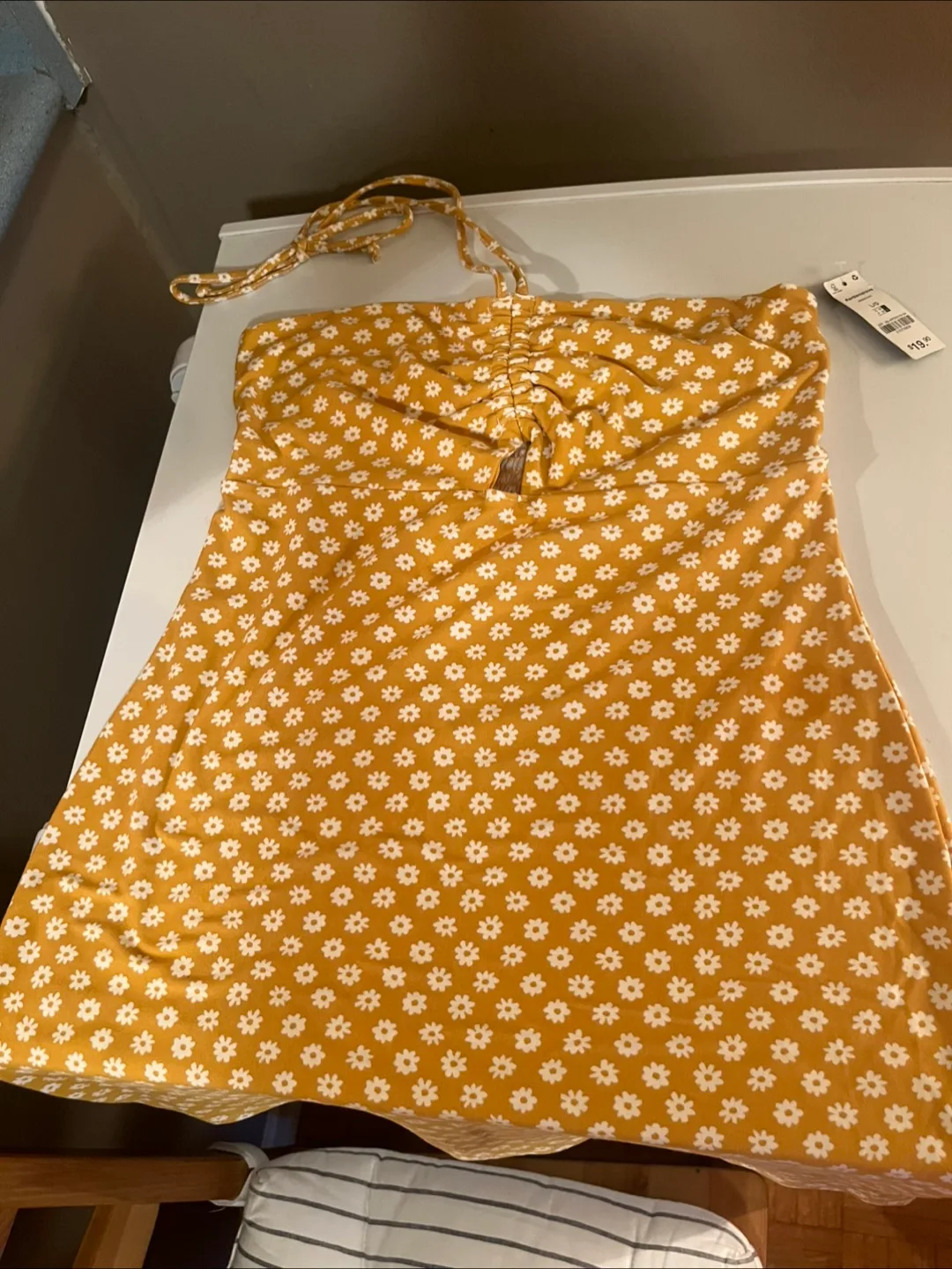 Mustard Floral Dress thumbnail