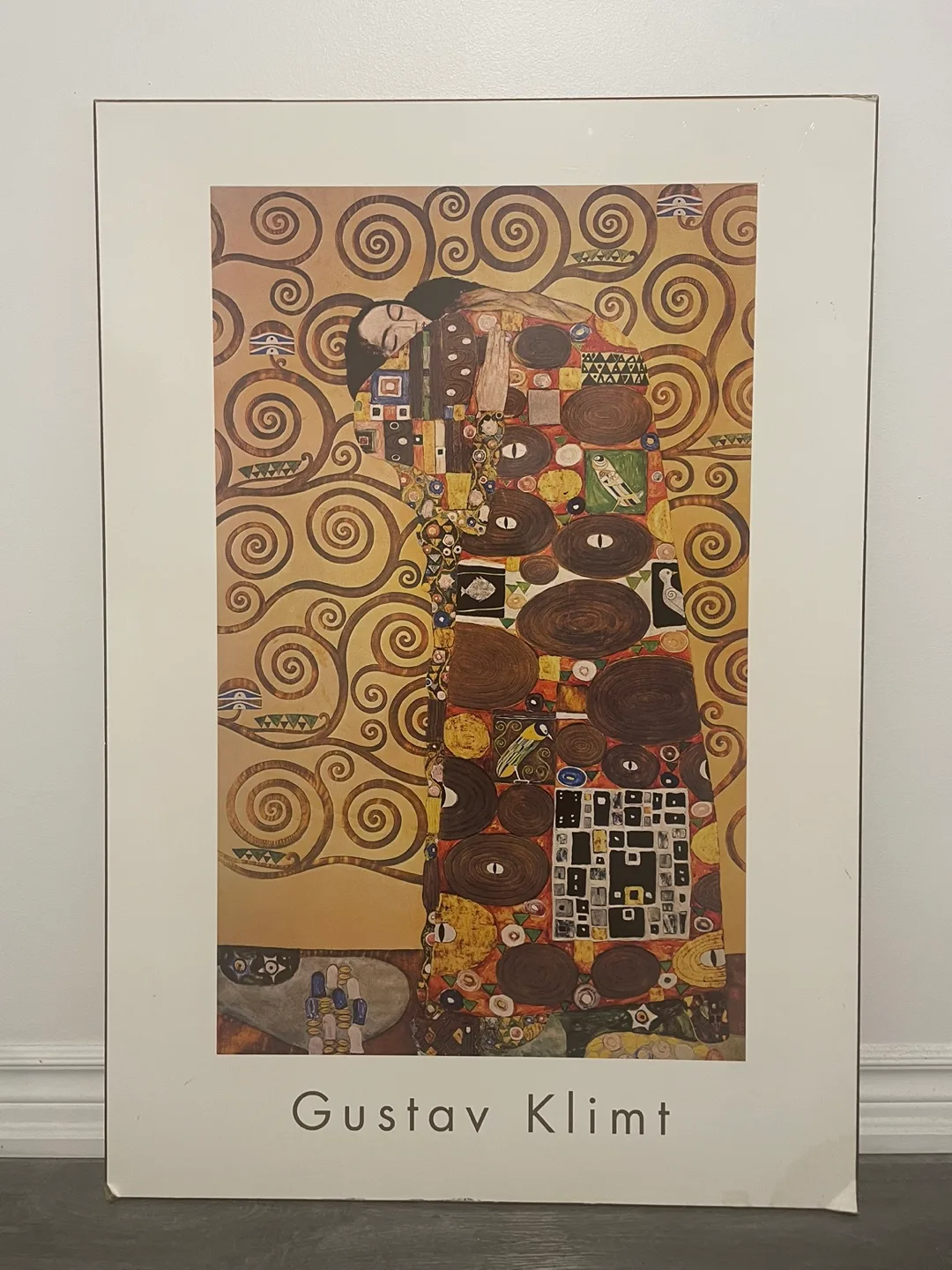 Gustav Klimt, The Hug, Print. On Wood (39” x by 27”) image indicator(2)