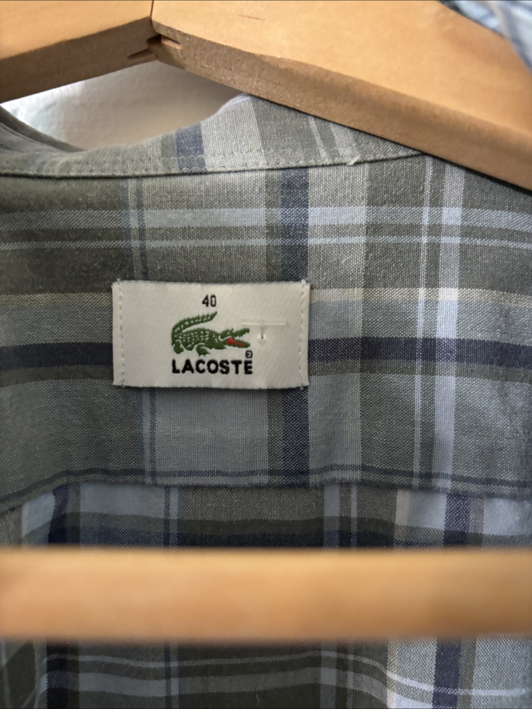 Lacoste Plaid Button-Down Shirt