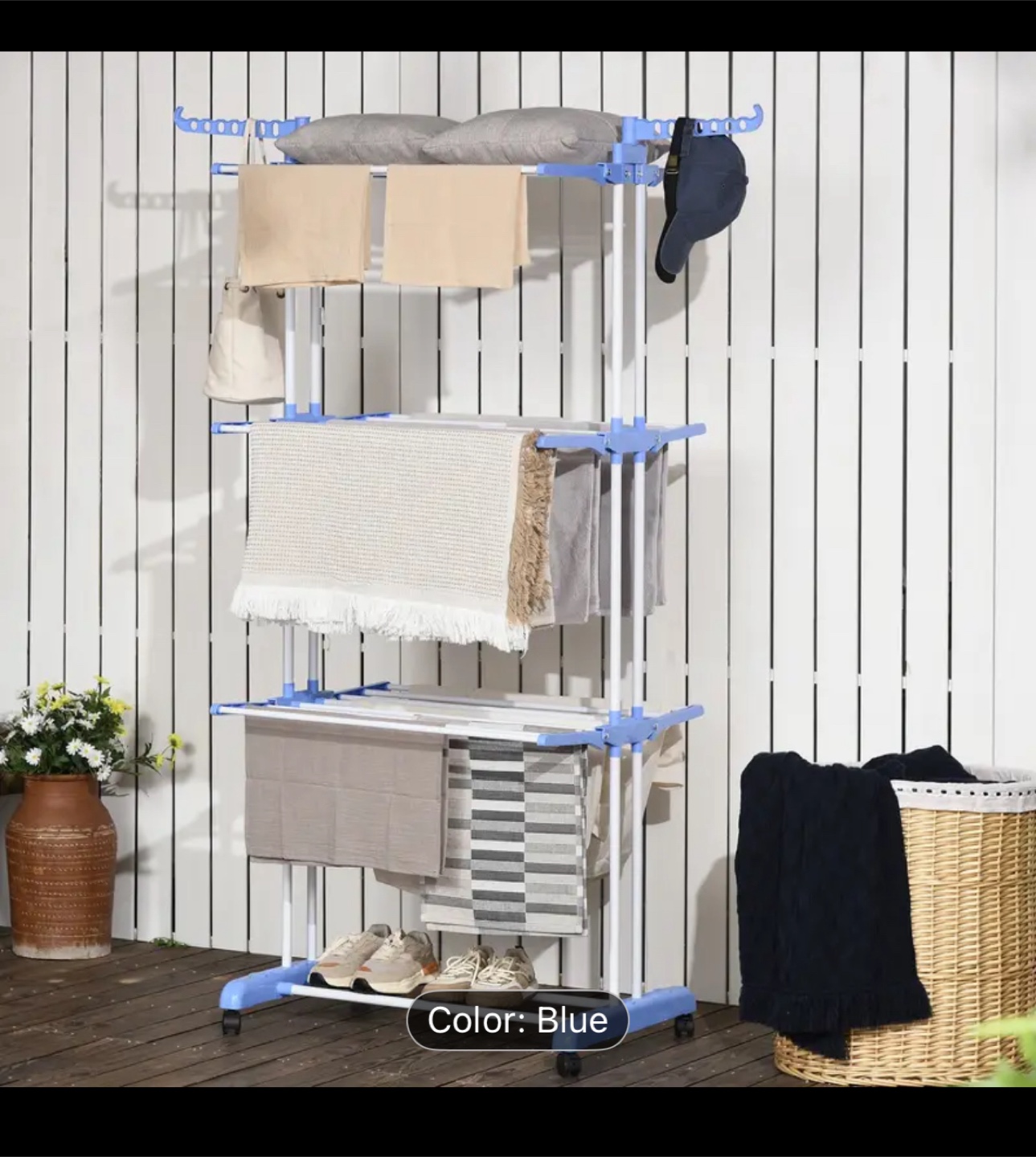 Foldable Clothes Drying Rack